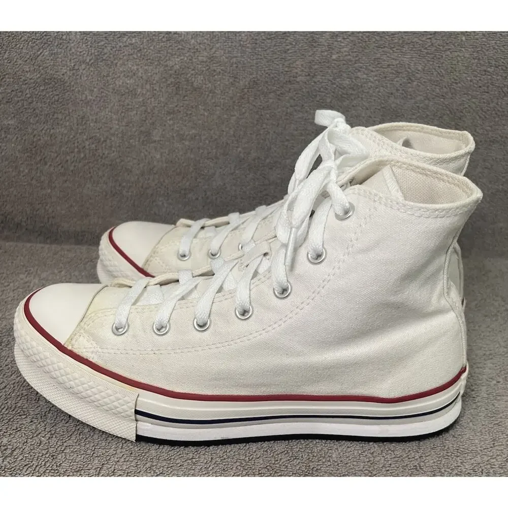 Converse Chuck Taylor All Star Classic White Hi Top Chunky Platform Womens Sz 6